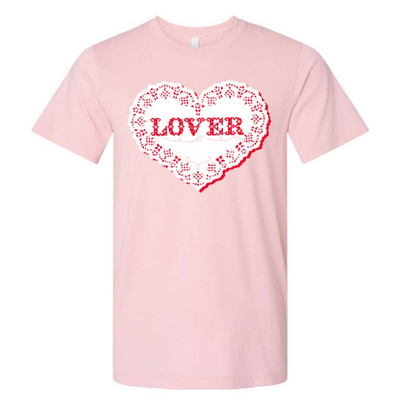 Lace Lover Valentines Day Graphic Tee