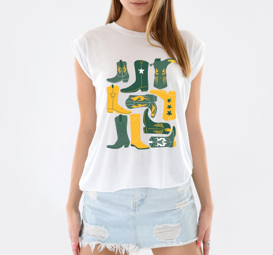Baylor Boot Collage Game Day Graphic Tee