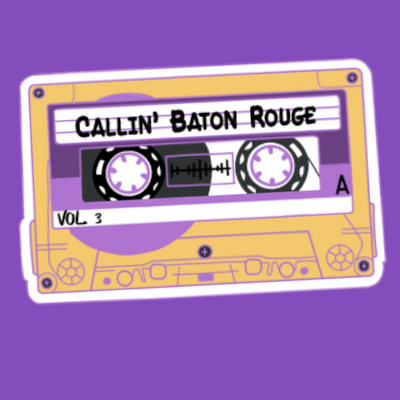 3" Waterproof Callin Baton Rouge LSU Mix Tape Sticker