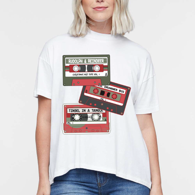 Christmas Mix Tapes Graphic Tshirt