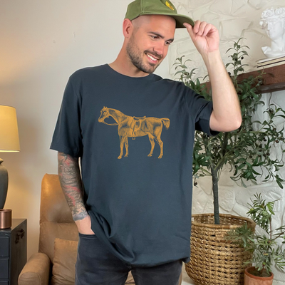 English Riding Horse Western Graphic Tee