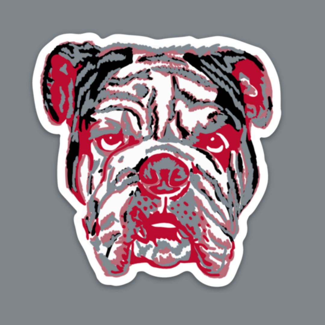 3" Waterproof Georgia Bulldog Game Day Sticker
