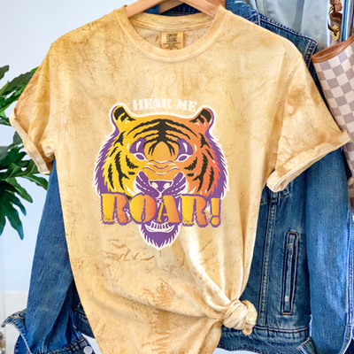 Hear Me Roar Tiger Mascot Graphic Tee
