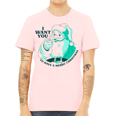 I Want You Graphic Christmas Tshirt
