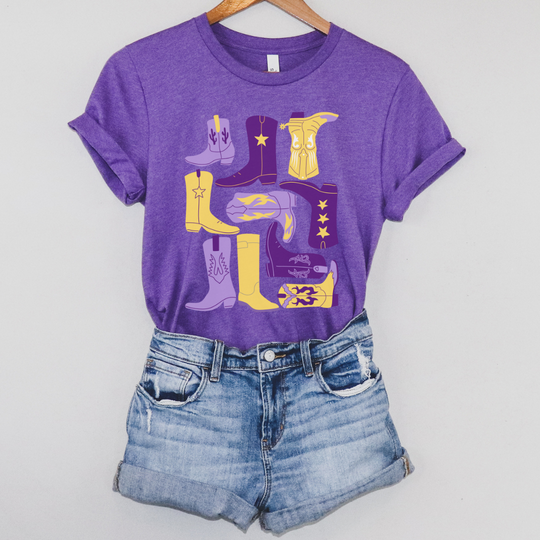 LSU Boot Collage Game Day Graphic Tee