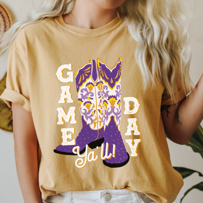 Game Day Yall LSU Boots Tee