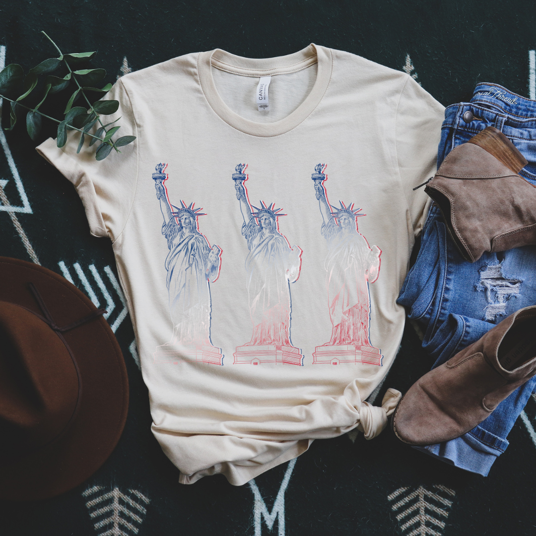 Ladies Of Liberty 4th of July Graphic Tee