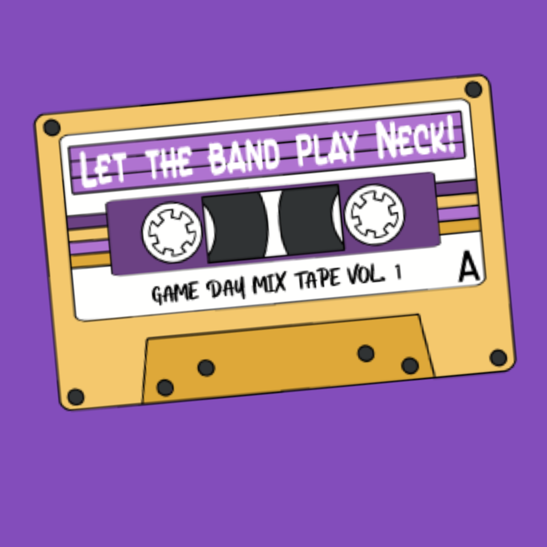 3" Waterproof Let the band play Neck! LSU Mix Tape Sticker