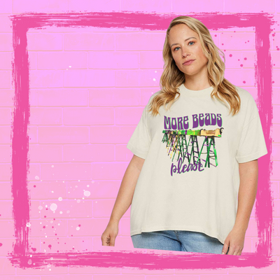 More Beads Please Graphic T shirt