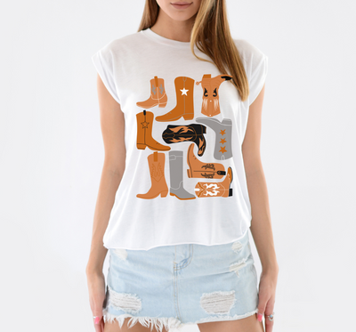 University of Texas Boot Collage Game Day Graphic Tee