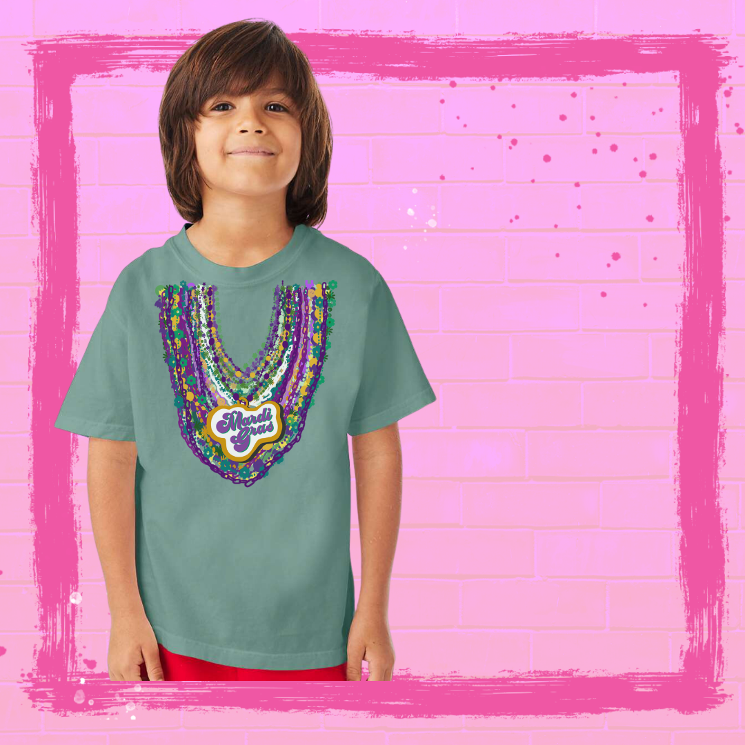 Up to my neck in beads Kids Graphic T Shirt