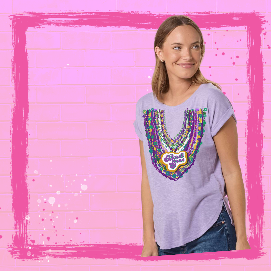 Up to My Neck in Beads Graphic T shirt