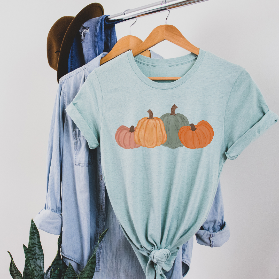Watercolor Pumpkins Fall & Halloween Graphic tee