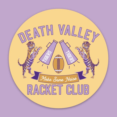 Death Valley Racket Club LSU Stickers