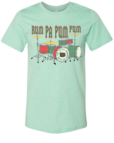 Rum Pa Pum Pum Little Drummer Boy Band Christmas T-shirt