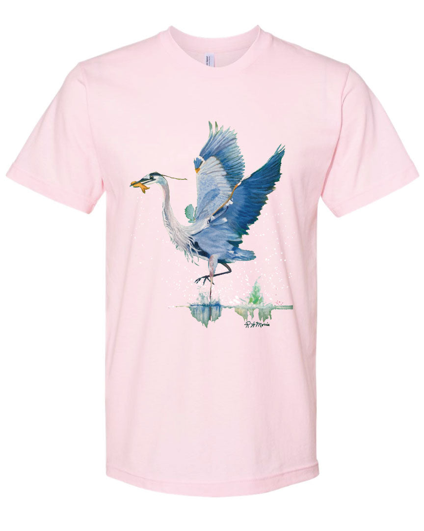 RWM Great Blue Heron Tee - Louisiana Coastal Bird