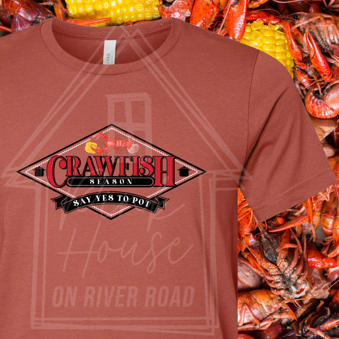 Say Yes to Pot Louisiana Crawfish Boil Graphic Tee