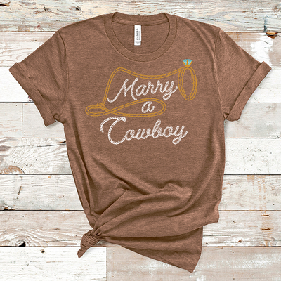 Marry A Cowboy Tee Western Graphic Tee