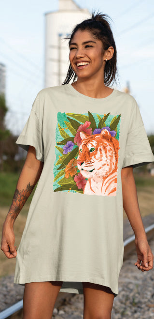 PBW Jungle Tiger T-shirt or T-Shirt Dress