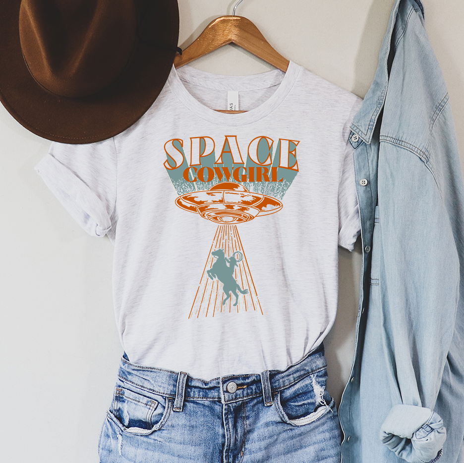 Space Cowgirl Western Graphic Tee YOUTH