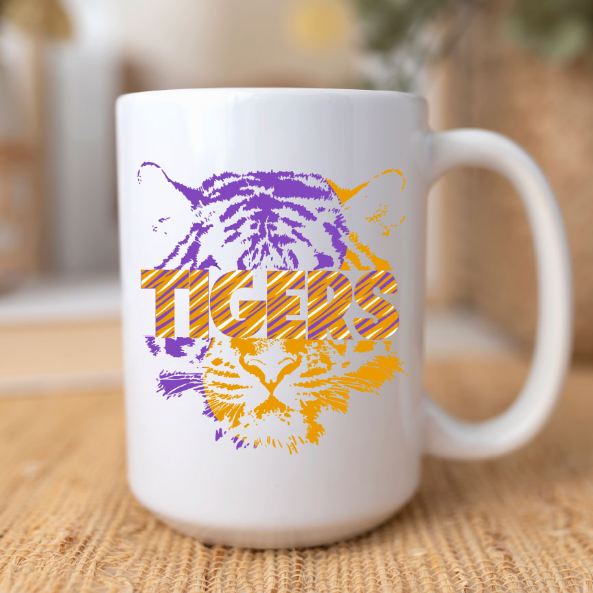 Split Tiger Coffee Mug