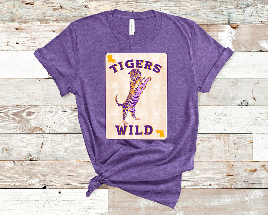Tigers Wild LSU Graphic Tee